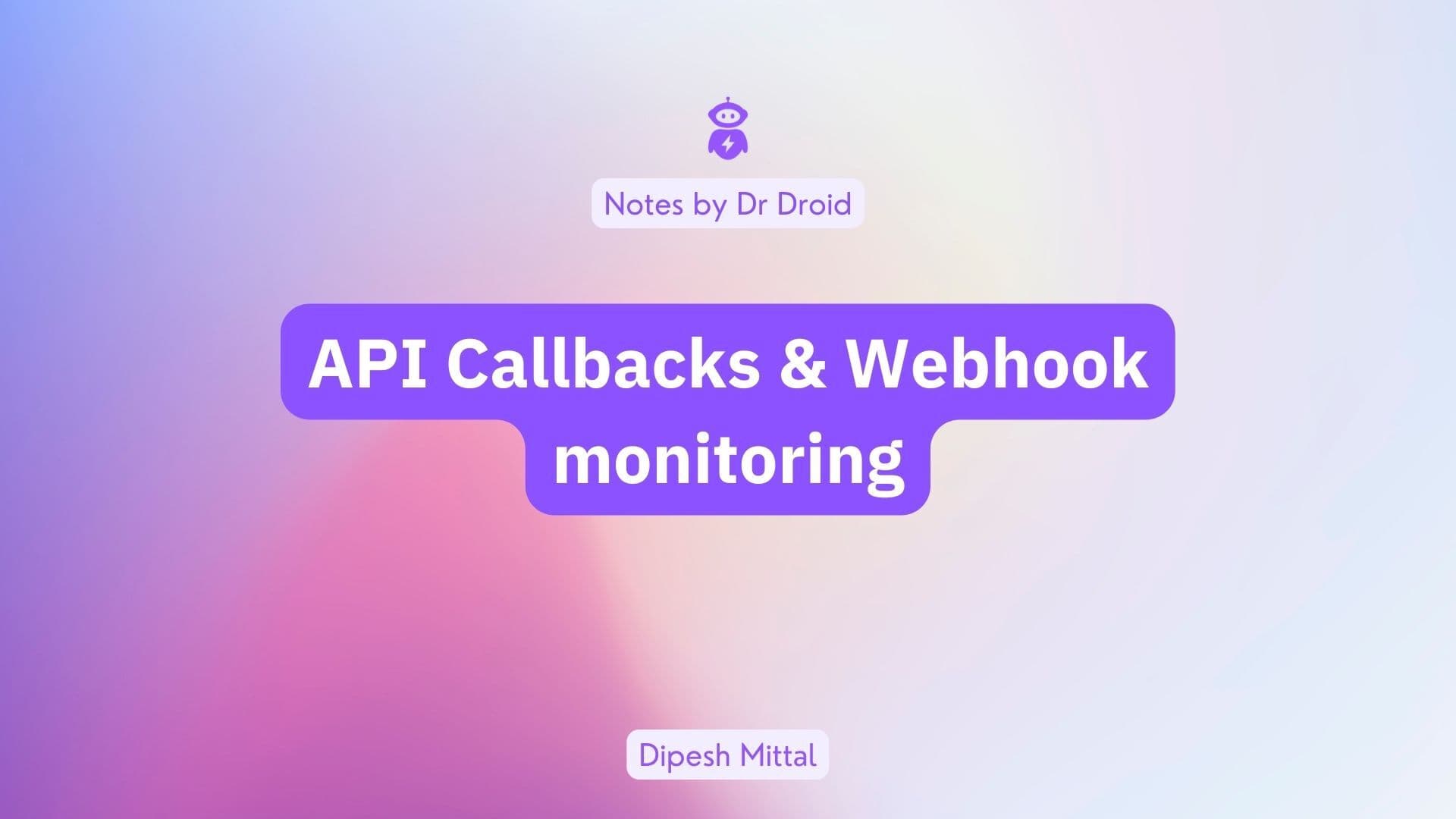 API callback & webhooks monitoring
