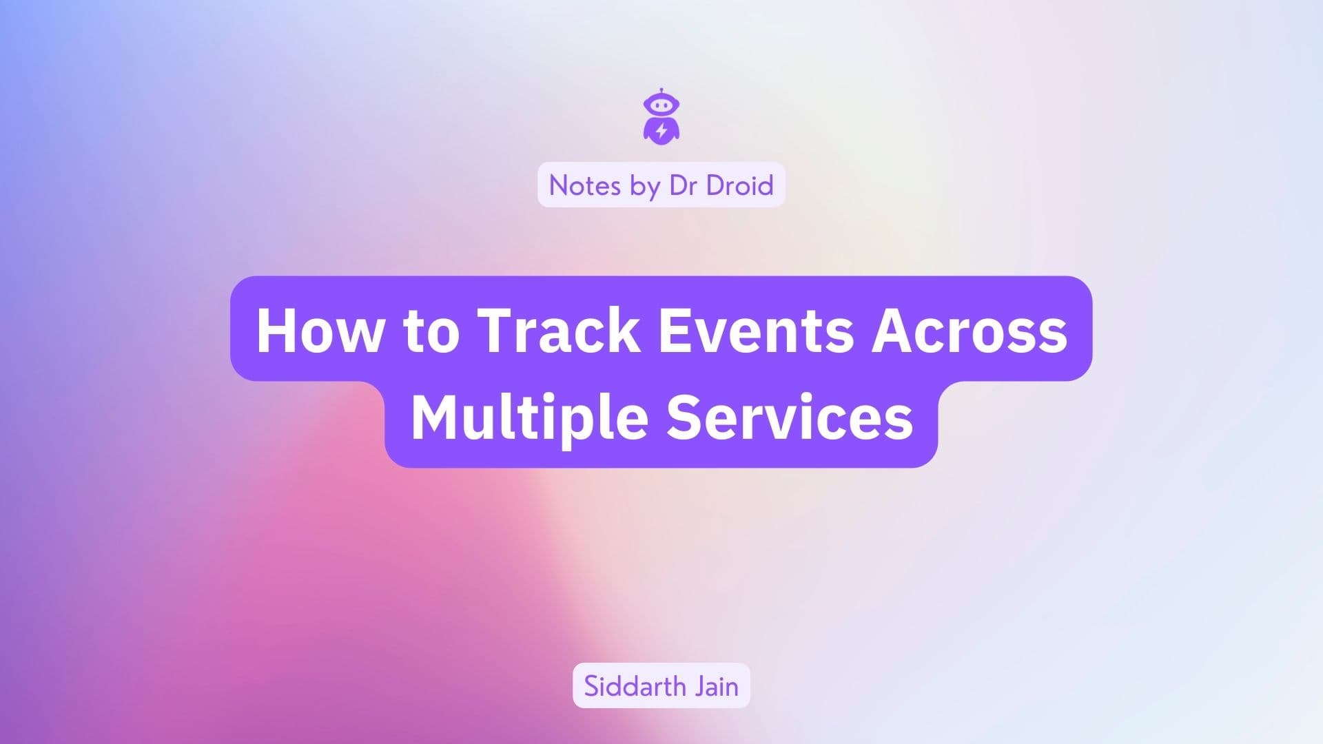 How to Track Events Across Multiple Services