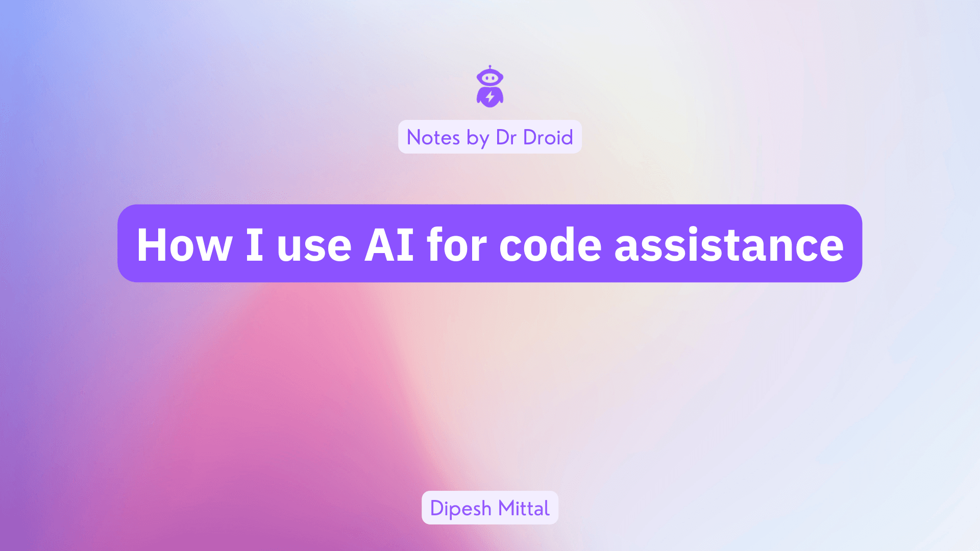 How I use AI for code assistance